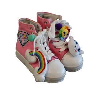 Lola + Boys Pink Plushie Surprise High Top Sneakers
